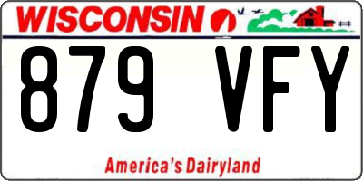 WI license plate 879VFY
