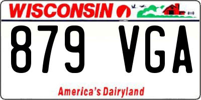 WI license plate 879VGA