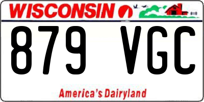WI license plate 879VGC