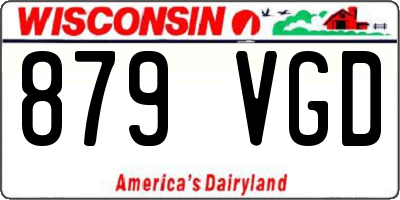 WI license plate 879VGD