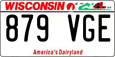 WI license plate 879VGE
