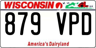 WI license plate 879VPD