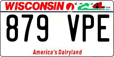 WI license plate 879VPE