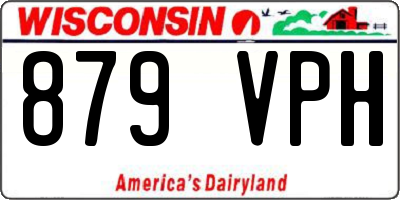 WI license plate 879VPH