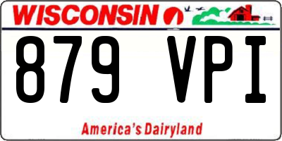 WI license plate 879VPI