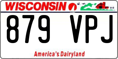 WI license plate 879VPJ