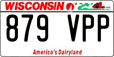 WI license plate 879VPP