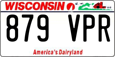 WI license plate 879VPR