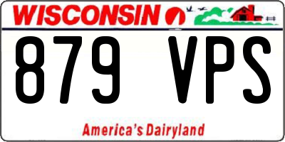 WI license plate 879VPS