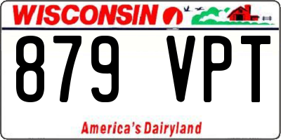 WI license plate 879VPT
