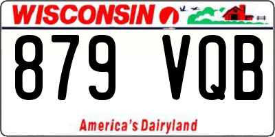 WI license plate 879VQB