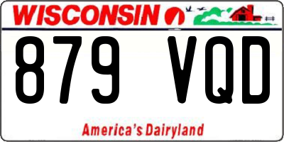 WI license plate 879VQD