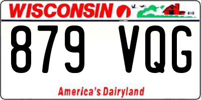WI license plate 879VQG