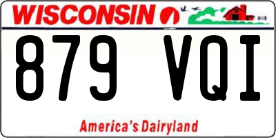 WI license plate 879VQI