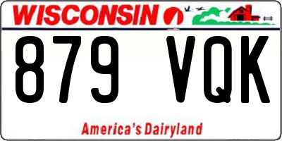 WI license plate 879VQK