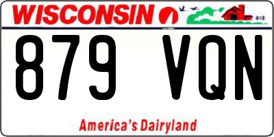 WI license plate 879VQN