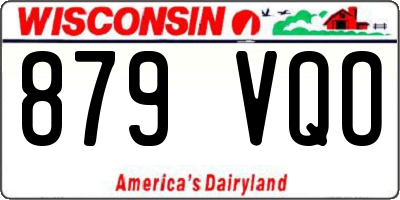 WI license plate 879VQO