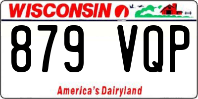 WI license plate 879VQP