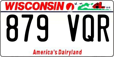 WI license plate 879VQR