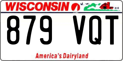 WI license plate 879VQT
