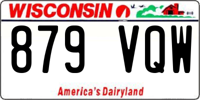 WI license plate 879VQW
