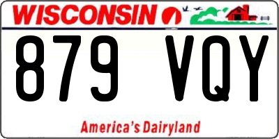 WI license plate 879VQY