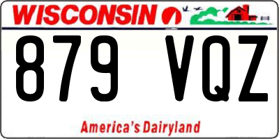 WI license plate 879VQZ