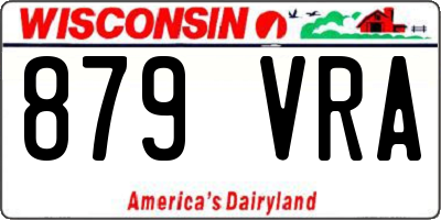 WI license plate 879VRA