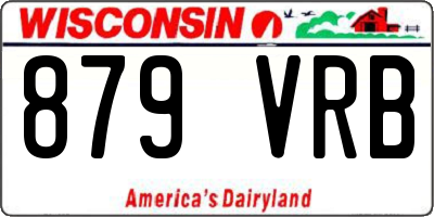 WI license plate 879VRB