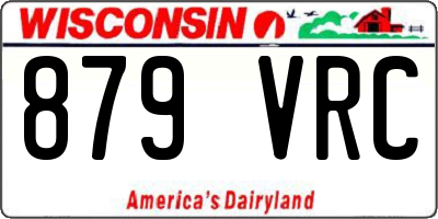 WI license plate 879VRC