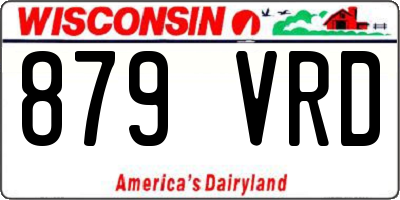 WI license plate 879VRD