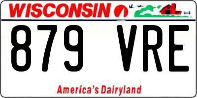 WI license plate 879VRE