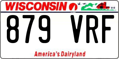 WI license plate 879VRF