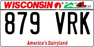 WI license plate 879VRK