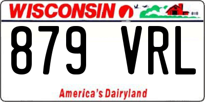 WI license plate 879VRL