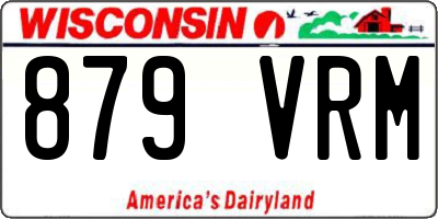WI license plate 879VRM