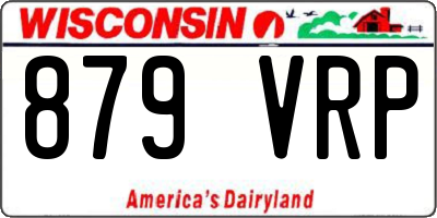 WI license plate 879VRP