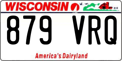WI license plate 879VRQ