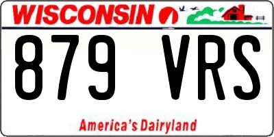 WI license plate 879VRS