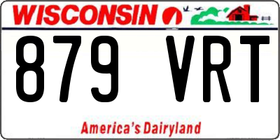 WI license plate 879VRT