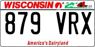 WI license plate 879VRX