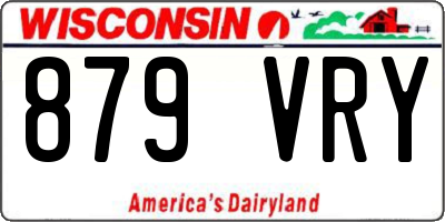 WI license plate 879VRY