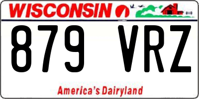 WI license plate 879VRZ