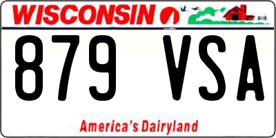 WI license plate 879VSA