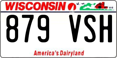 WI license plate 879VSH