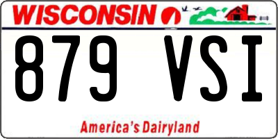 WI license plate 879VSI