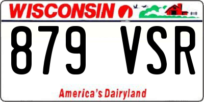 WI license plate 879VSR