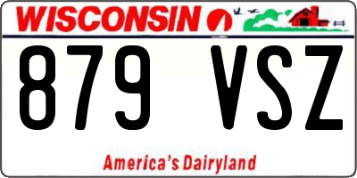 WI license plate 879VSZ