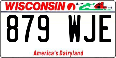 WI license plate 879WJE