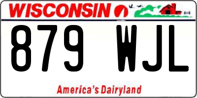 WI license plate 879WJL